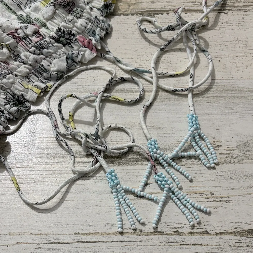 Sewing Down South X Crown & Ivy Taylor Printed Maxi Dress with Beaded Tassels - Image 5