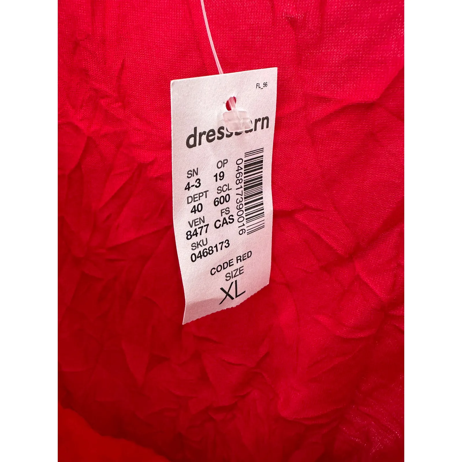 Dressbarn Red Crinkle Lace Camisole Y2K Tank Size XL Vampire Witchy NWT Grunge - Image 7