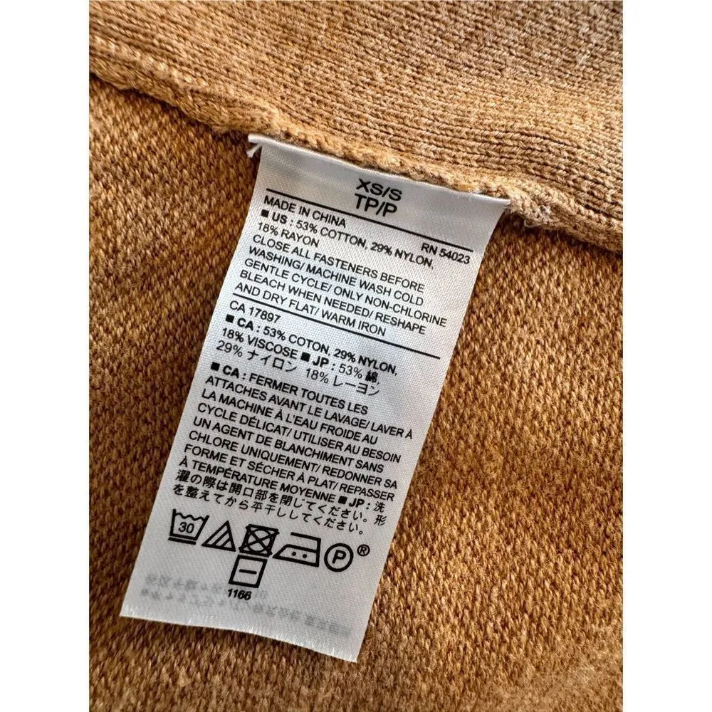 Banana Republic Mock Neck Cape Poncho in Camel Size XS/S - Image 9