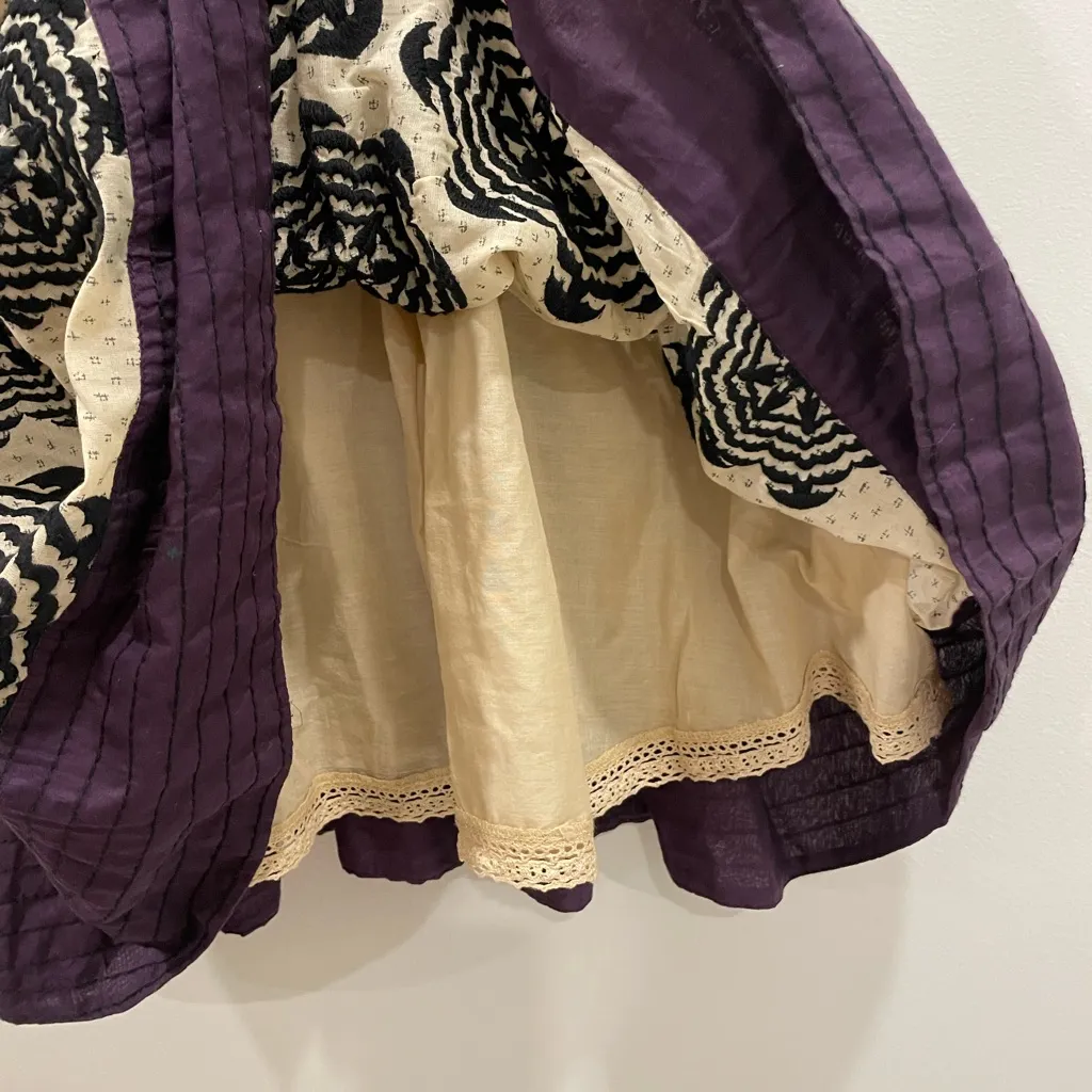 Anthropologie Lithe Embroidered Floral Dress Boho Cottagecore Y2K - Image 12