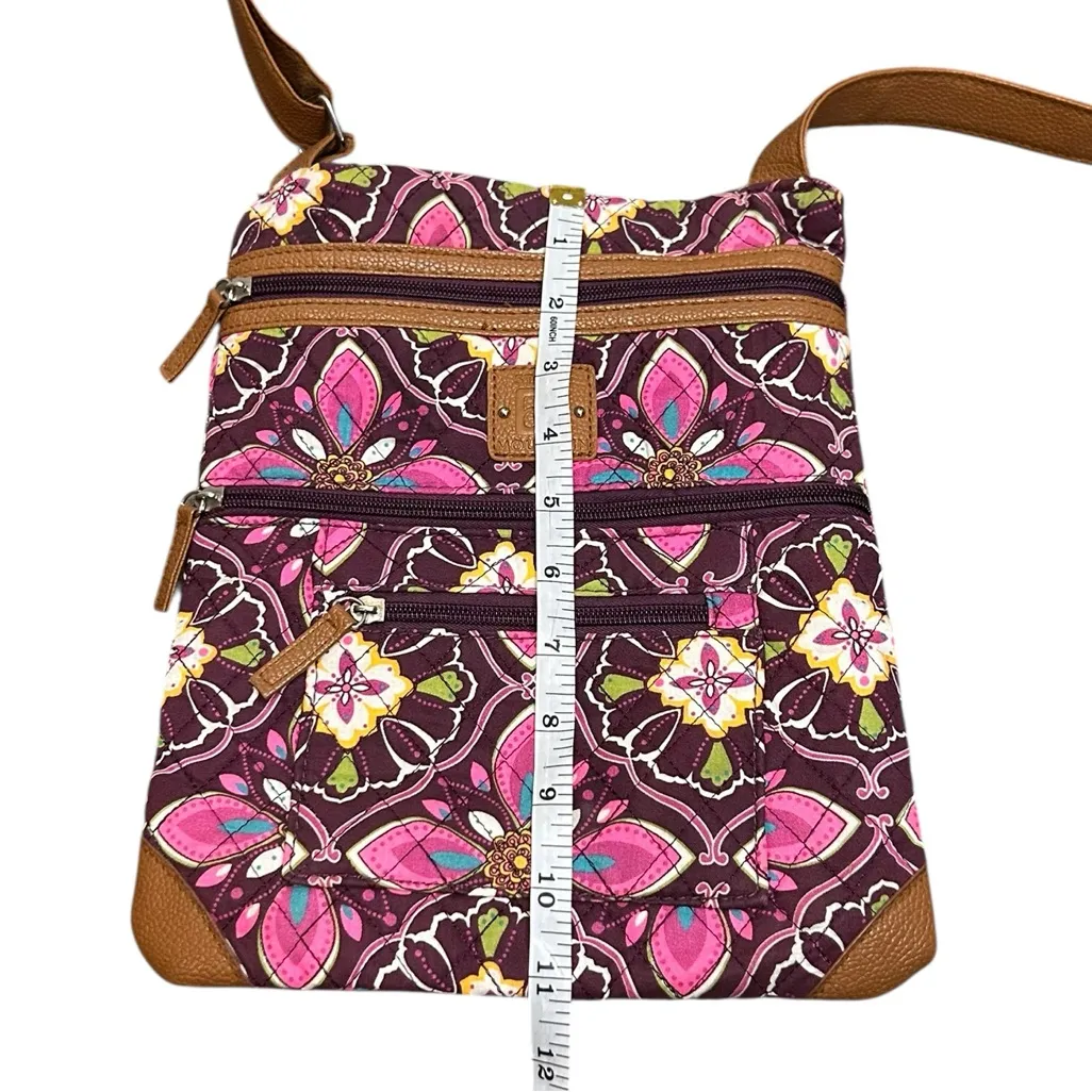 Stone‎ Mountain floral quilted crossbody bag purple/pink Pink - Image 6