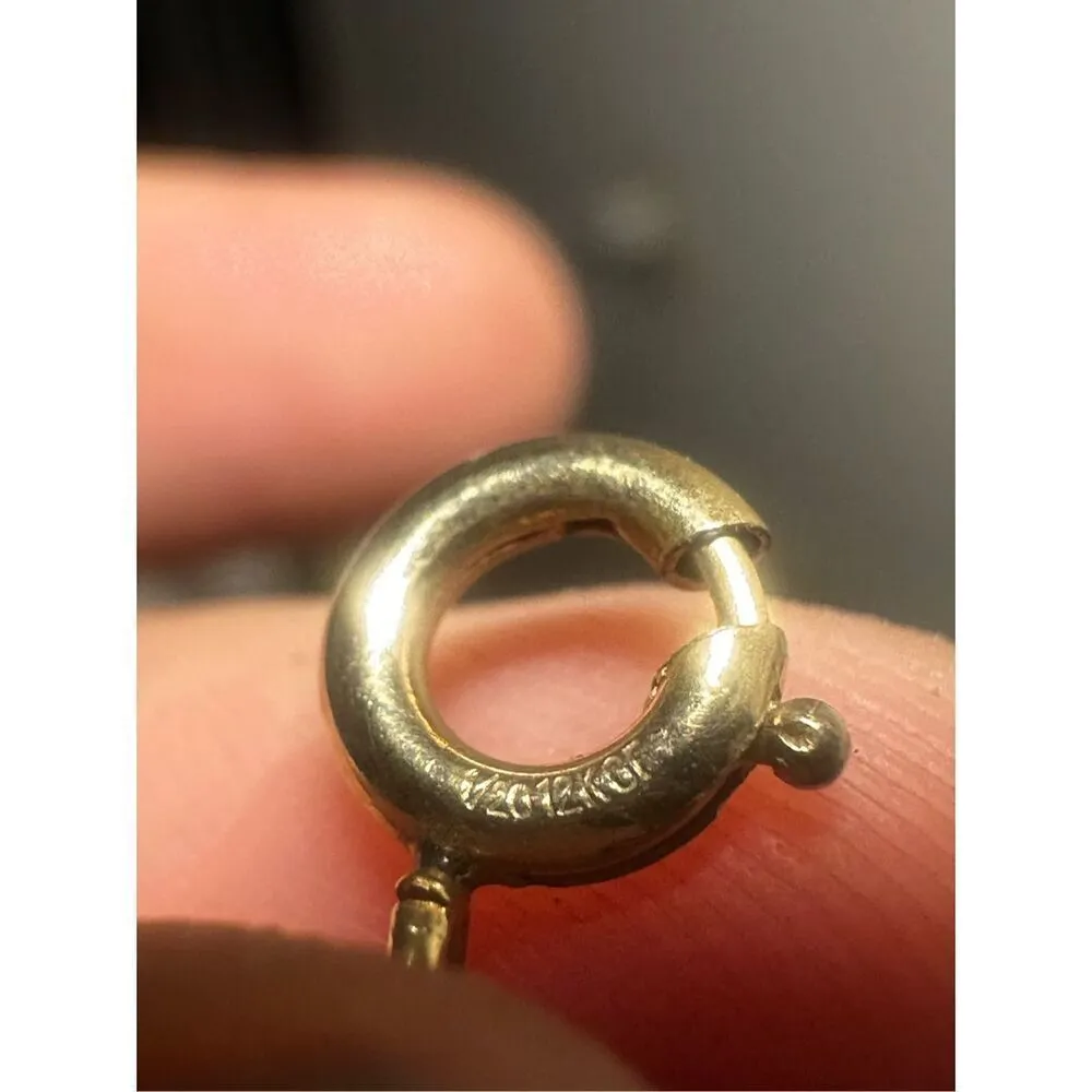 12k gold filled black onyx link bracelet - Image 7