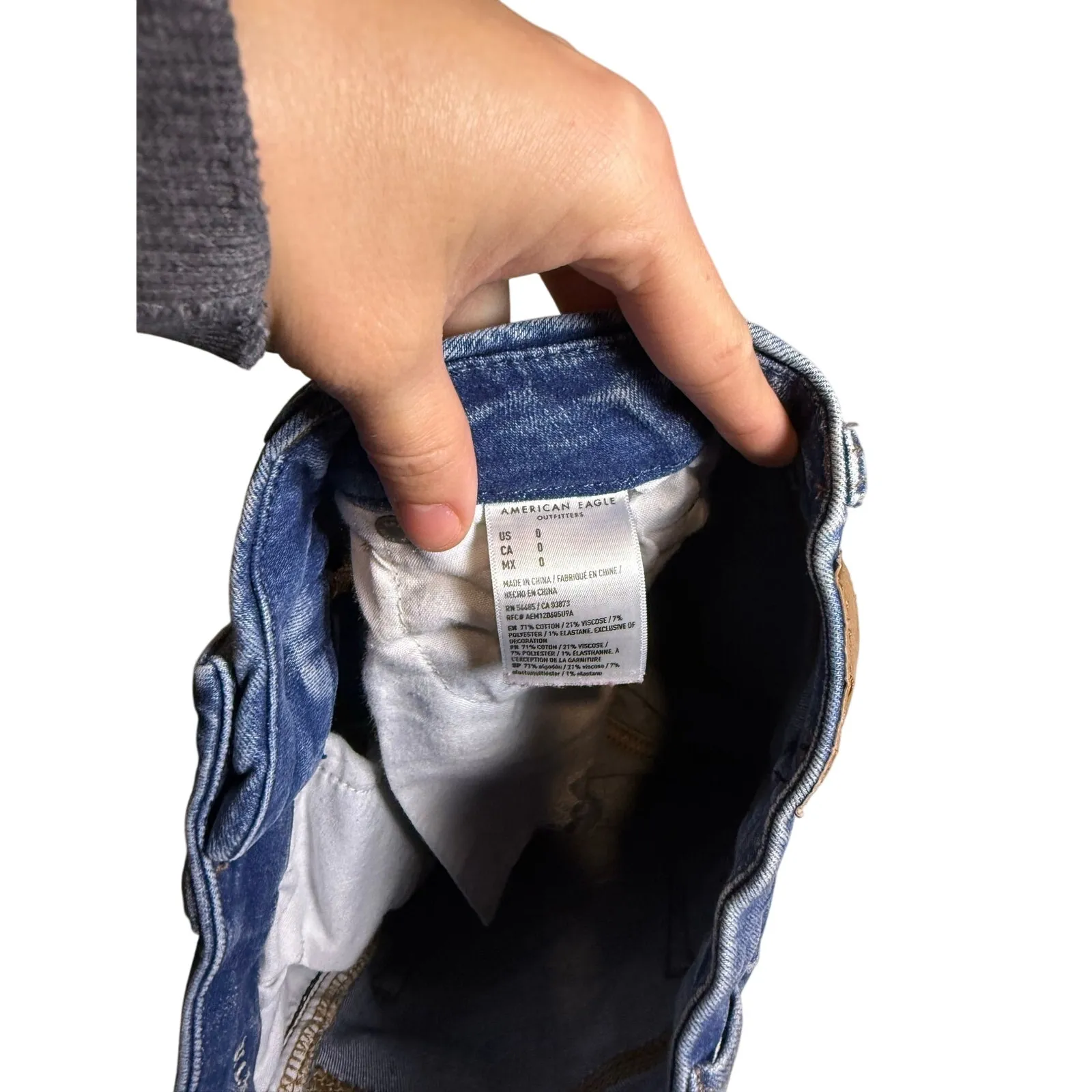 American eagle curvy hi rise shortie shorts - Image 2