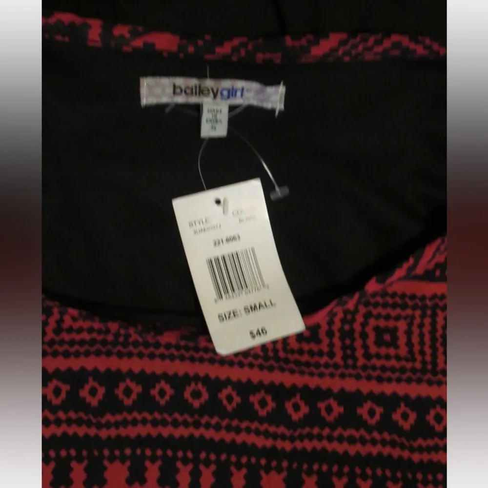 Bailey Girl Juniors Size Small Cold Shoulder Pencil Skirt Bodycon Dress NWT Red - Image 5