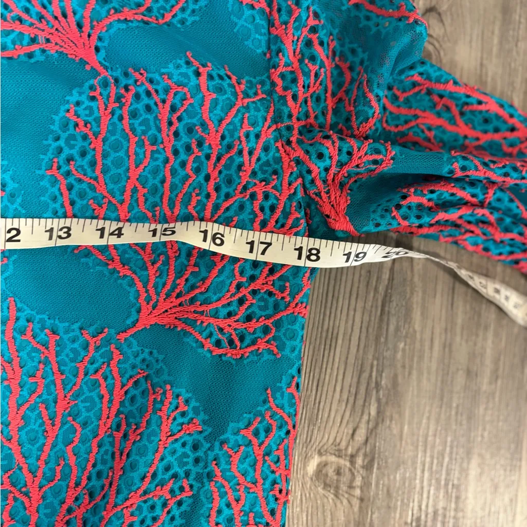 Lilly Pulitzer Delia Coral Lace Dress Size 4 – Sea Fan Embroidered Shift - Image 5