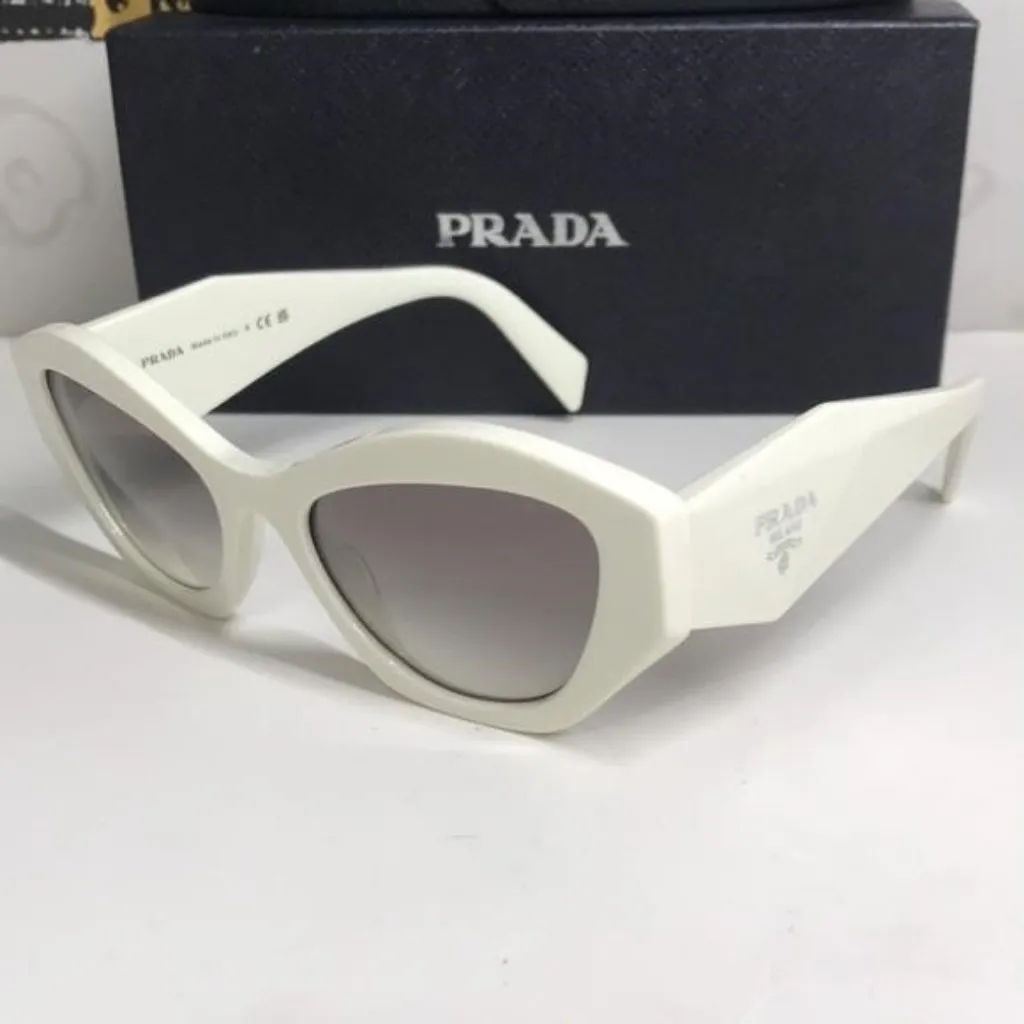 New Authentic Prada SPR 07Y Women’s Sunglasses – White Frame - Image 4