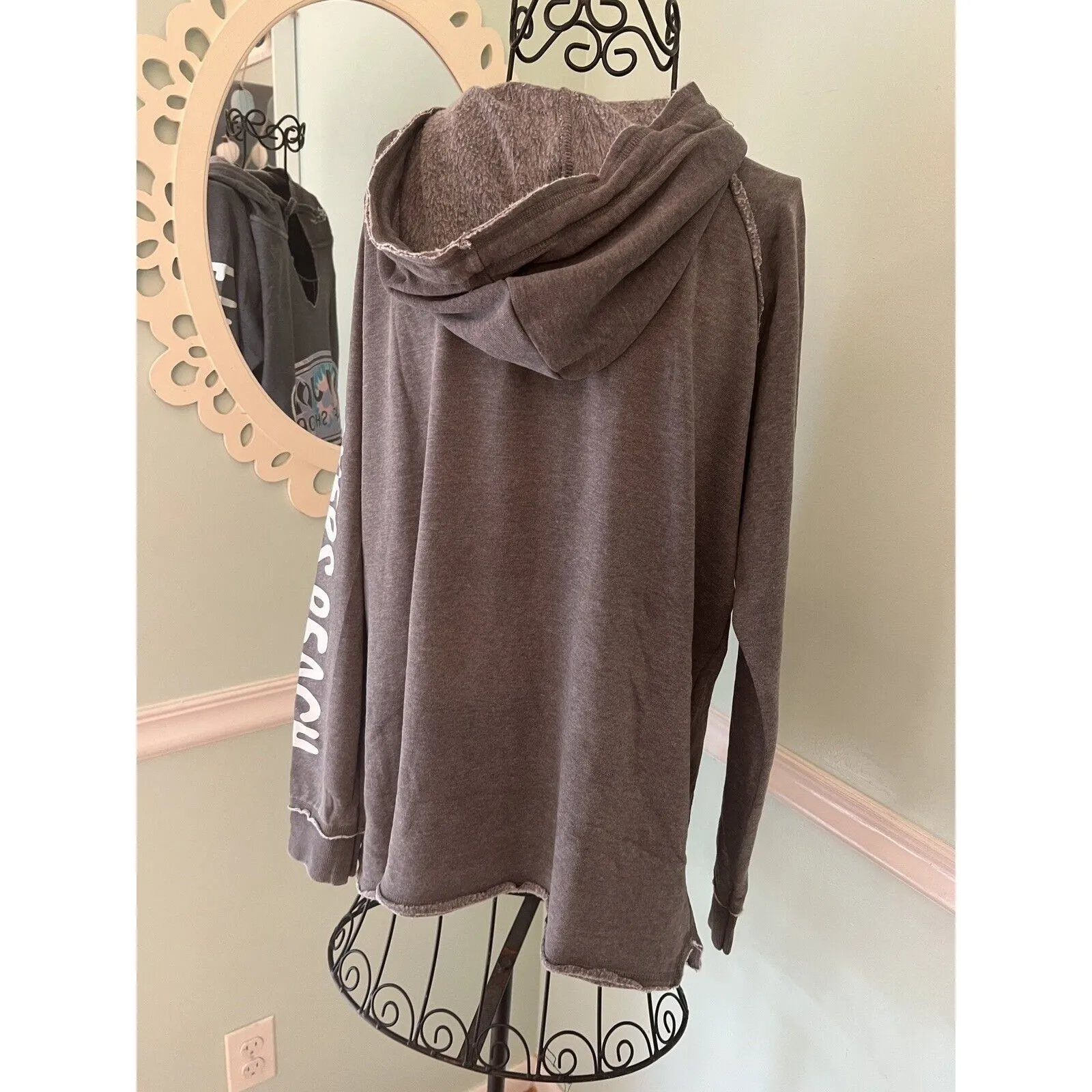 Ron Jon Surf Shop Womens M Ft. Myers‎ Beach Hoodie Tie Sweatshirt Front Pocket Size M - Image 7