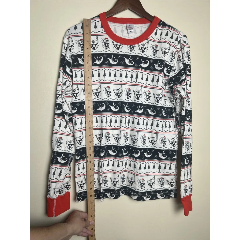 Disney Hanna Andersson Nightmare Before Christmas Medium Long Sleeve Cotton Top Red - Image 6