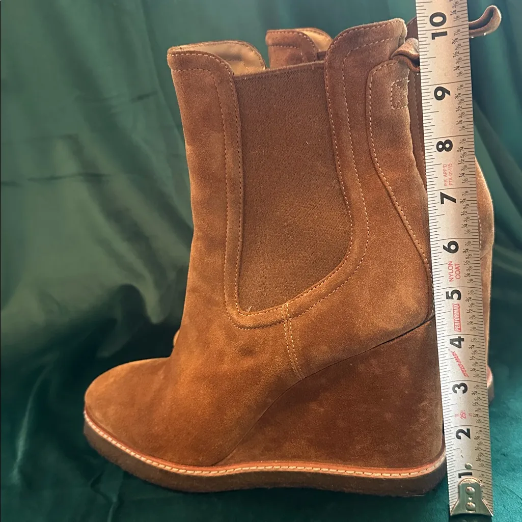 Veronica Beard Carmel suede wedge boots size 10 - Image 15