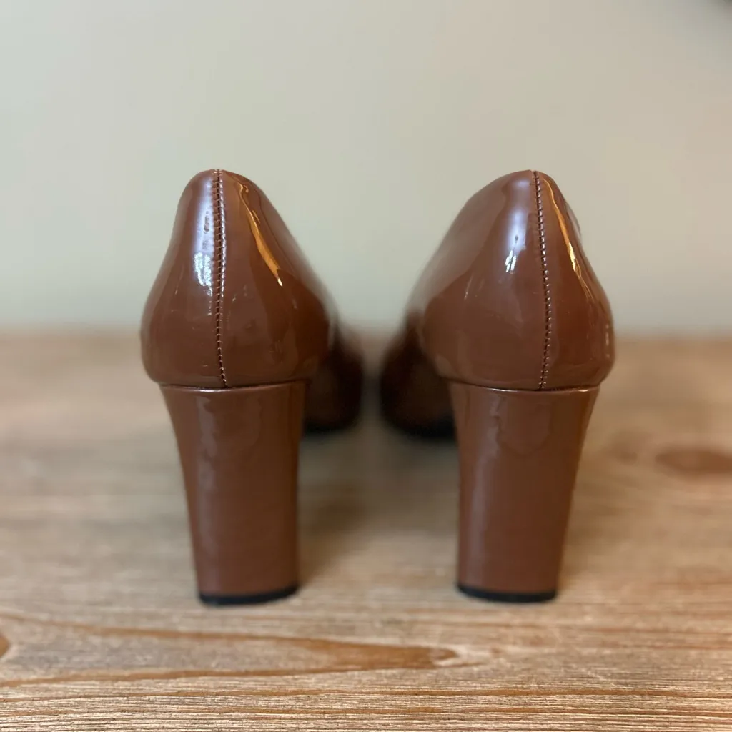 Alfani Step N' Flex Tarah Square Toe Vegan Patent Leather Pumps Heels Sz 7.5 - Image 5