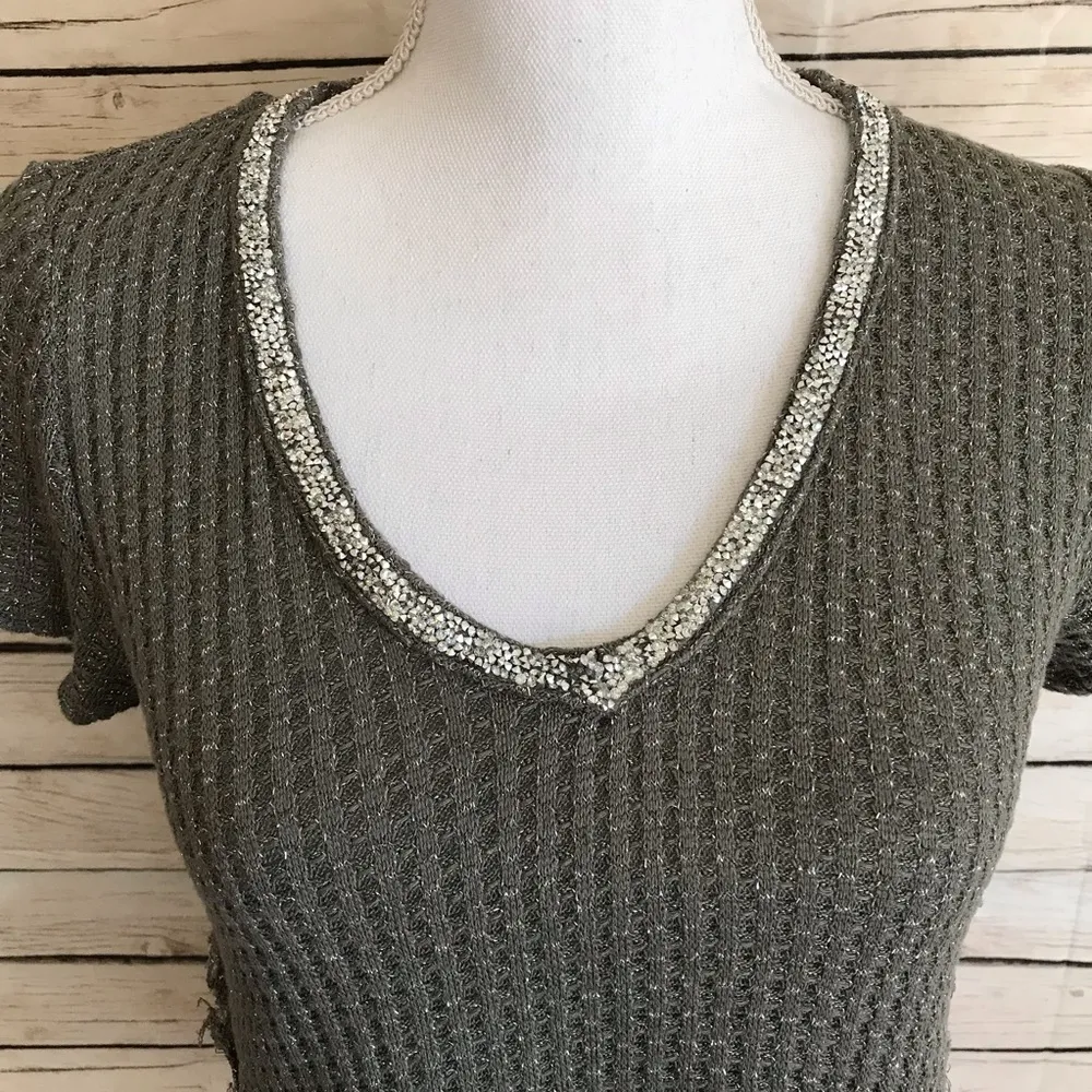 Juicy Couture Olive Green Boho Top - Image 8