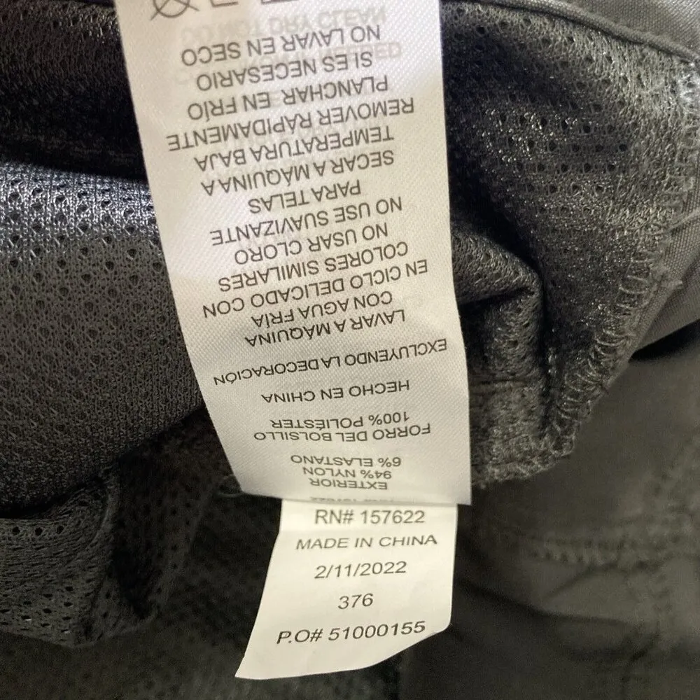 *Eddie Bauer Tech Capri Pant Womens Size 14 Gray Hiking Outdoor Water Repel - Image 6