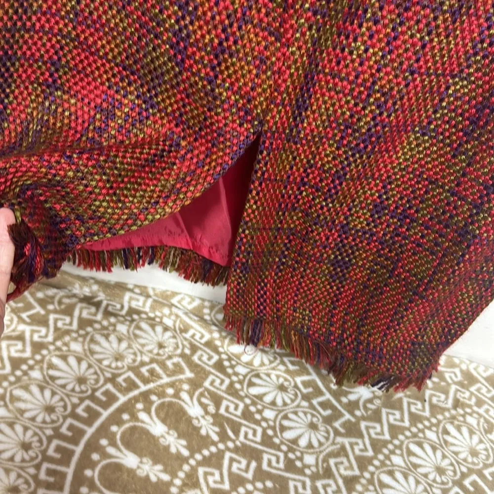 JLC Tweed Dress Sz14 Purple Size 14 - Image 5