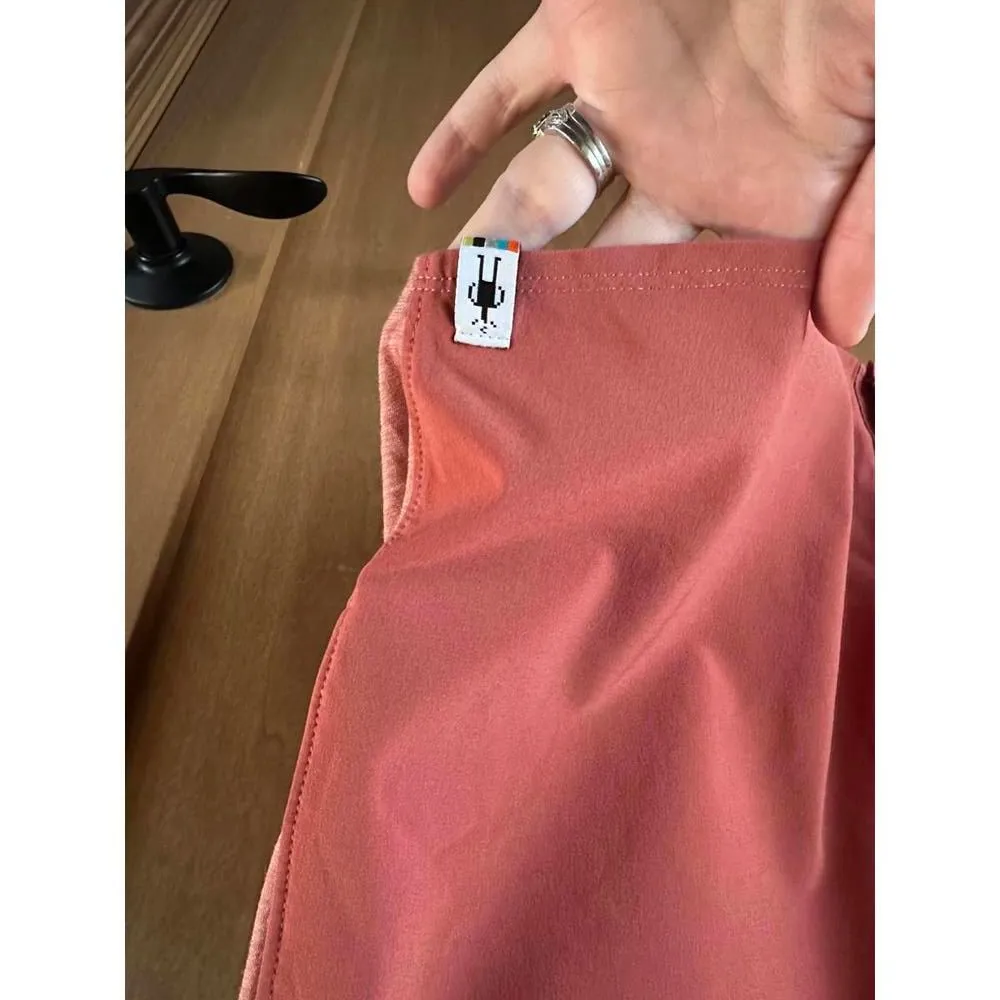 Smartwool Merino Wool Sport Shirt Dress Button Down in Terracotta Pink Medium​ - Image 6