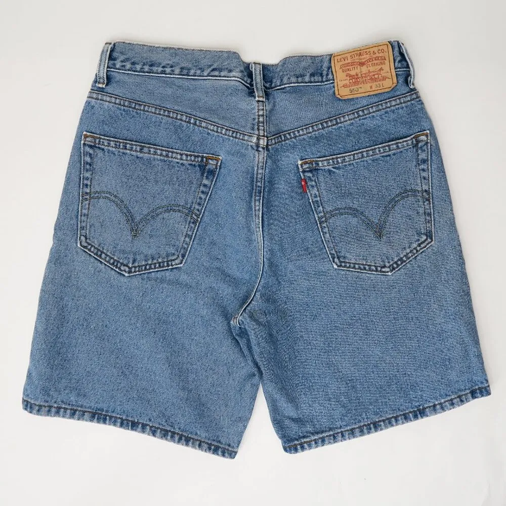 Vintage Levi’s 550 Relaxed Fit Denim Shorts - Image 7