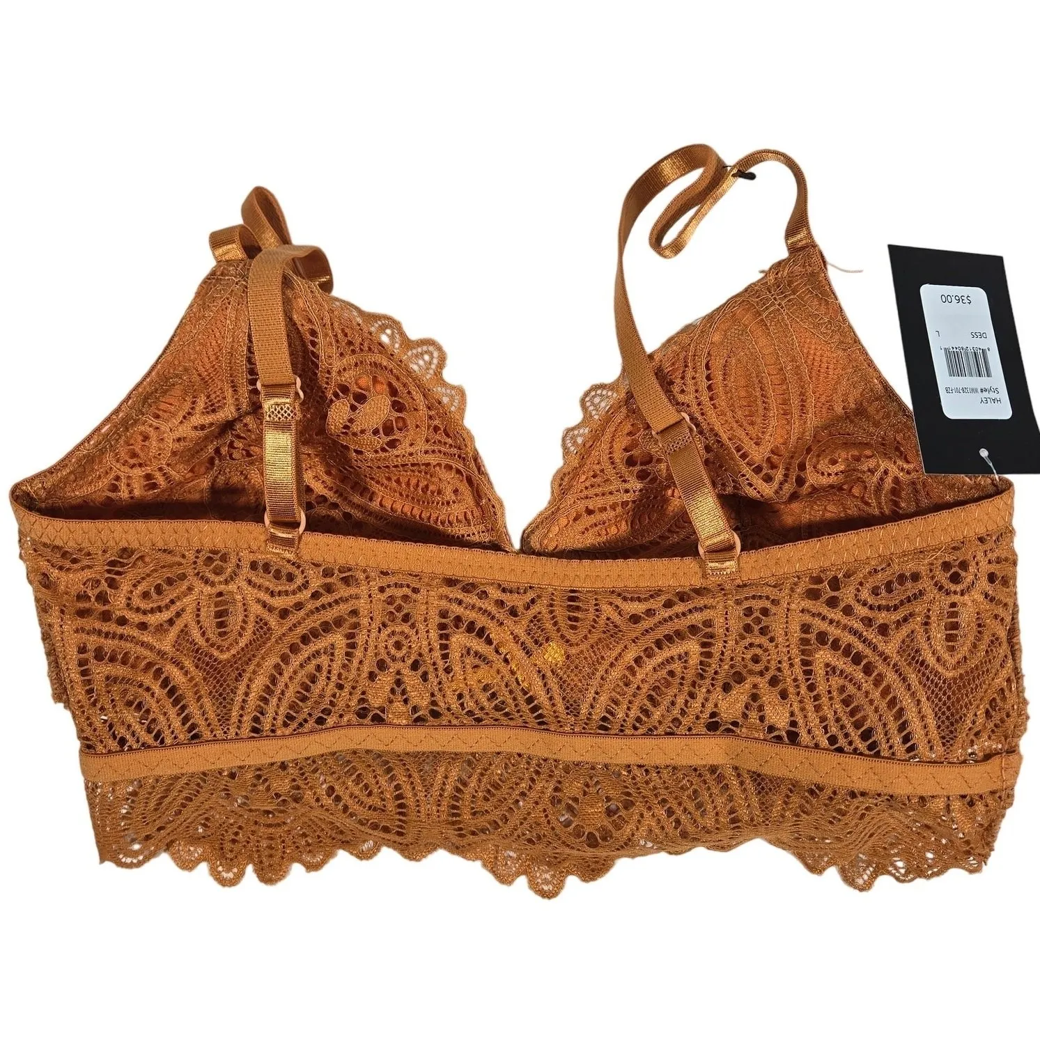 Frederick's of Hollywood Haley Lace Wireless Pullover‎ Bralette L NWT - Image 4