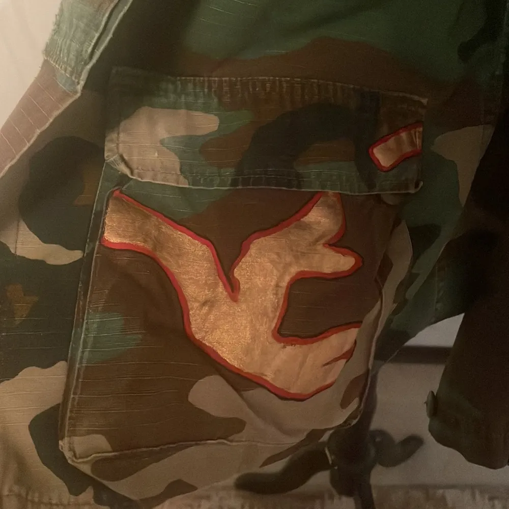 🤩🔥😍 One of Kind Coolest Romi Basha Camo Jacket Size M - Image 7