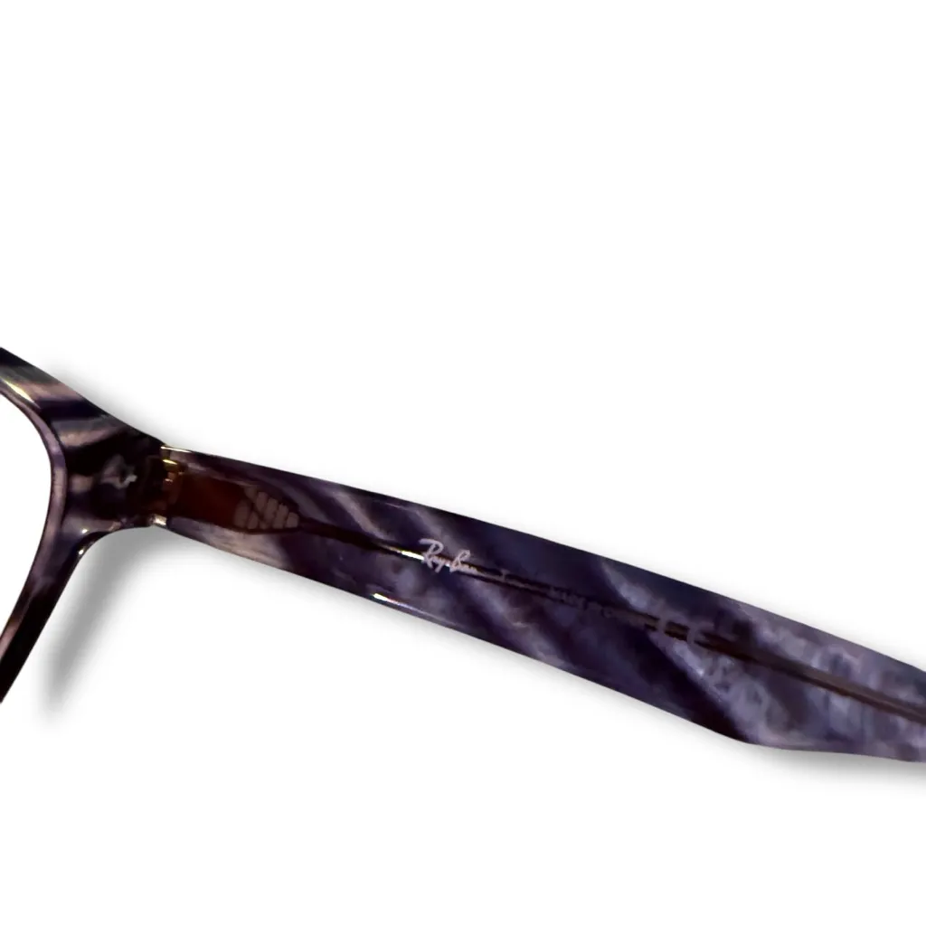 Ray-Ban Eyeglasses Frames RB53595839 Blue Tortoise Shell Oval 51-19-145 - Image 7