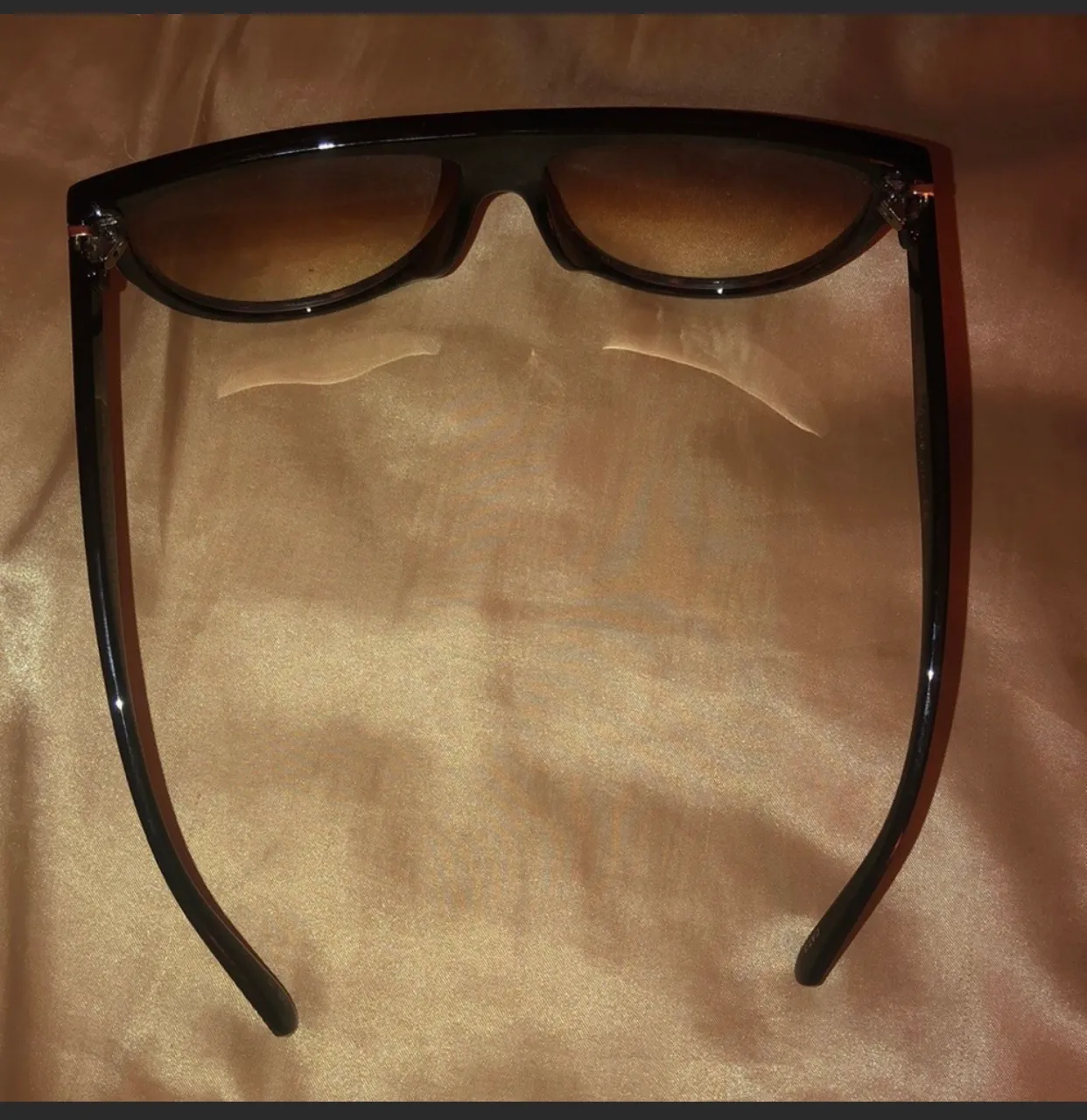 Flat top shield sunglasses Brown - Image 7