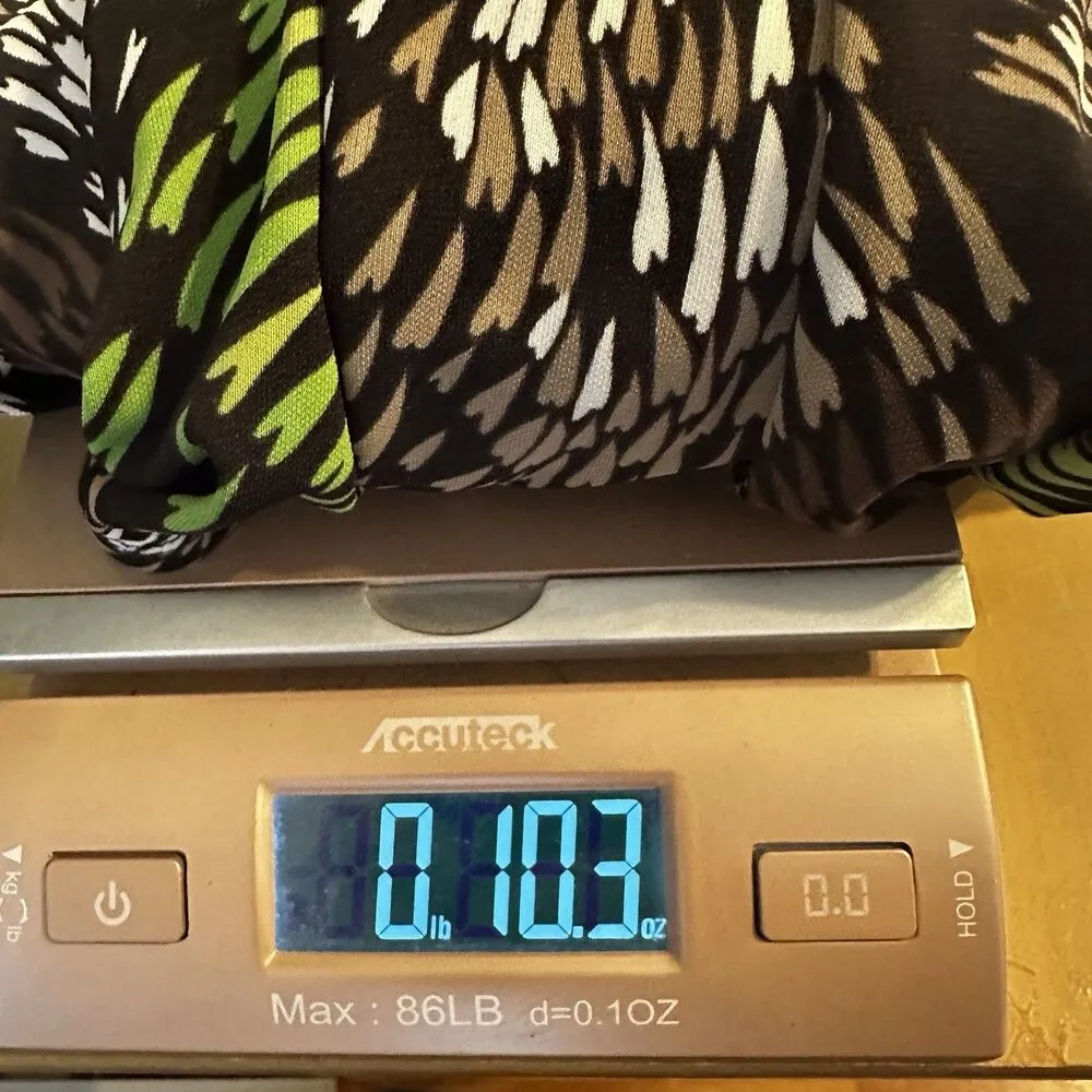 Ann Taylor Loft Faux Wrap Geometric Midi Dress Size 6 Petite Retro Y2K Office - Image 10