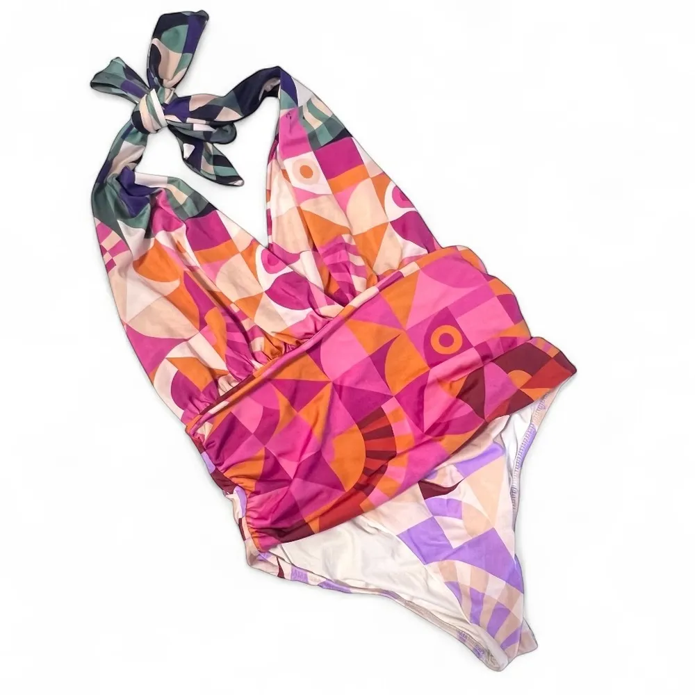 Farm Rio Ombre Graphic Toucans One Piece Swimsuit Sz S - Image 3