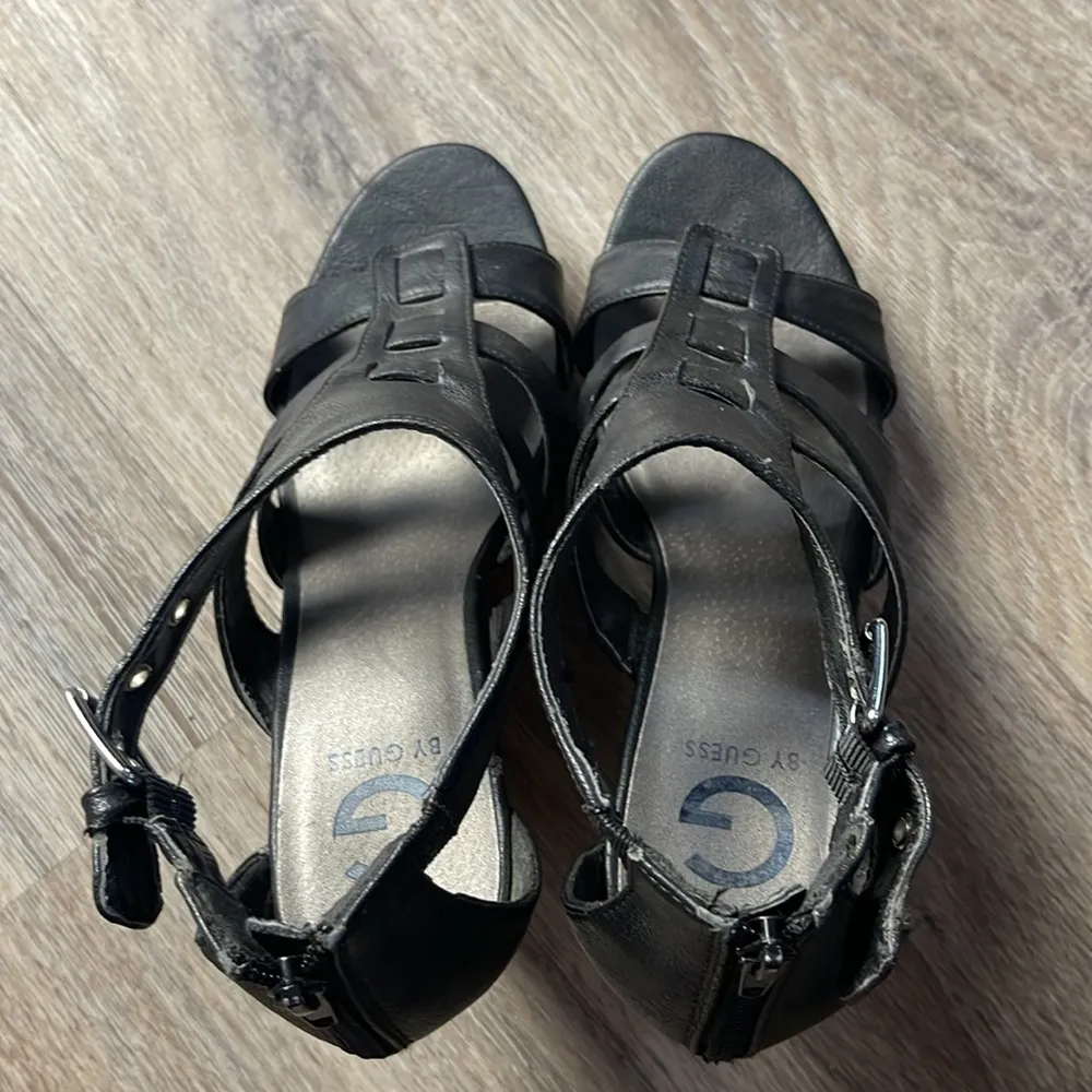 G by Guess Caged Wedge Sand Size 10 Medium - Image 12