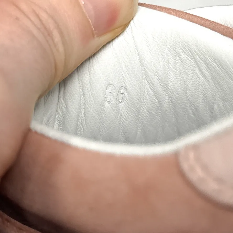 PS821 Alpha LE #007 Nubuck Leather Cutout Sneaker Shoes Trainers Blush Pink 36 Size 5 - Image 10