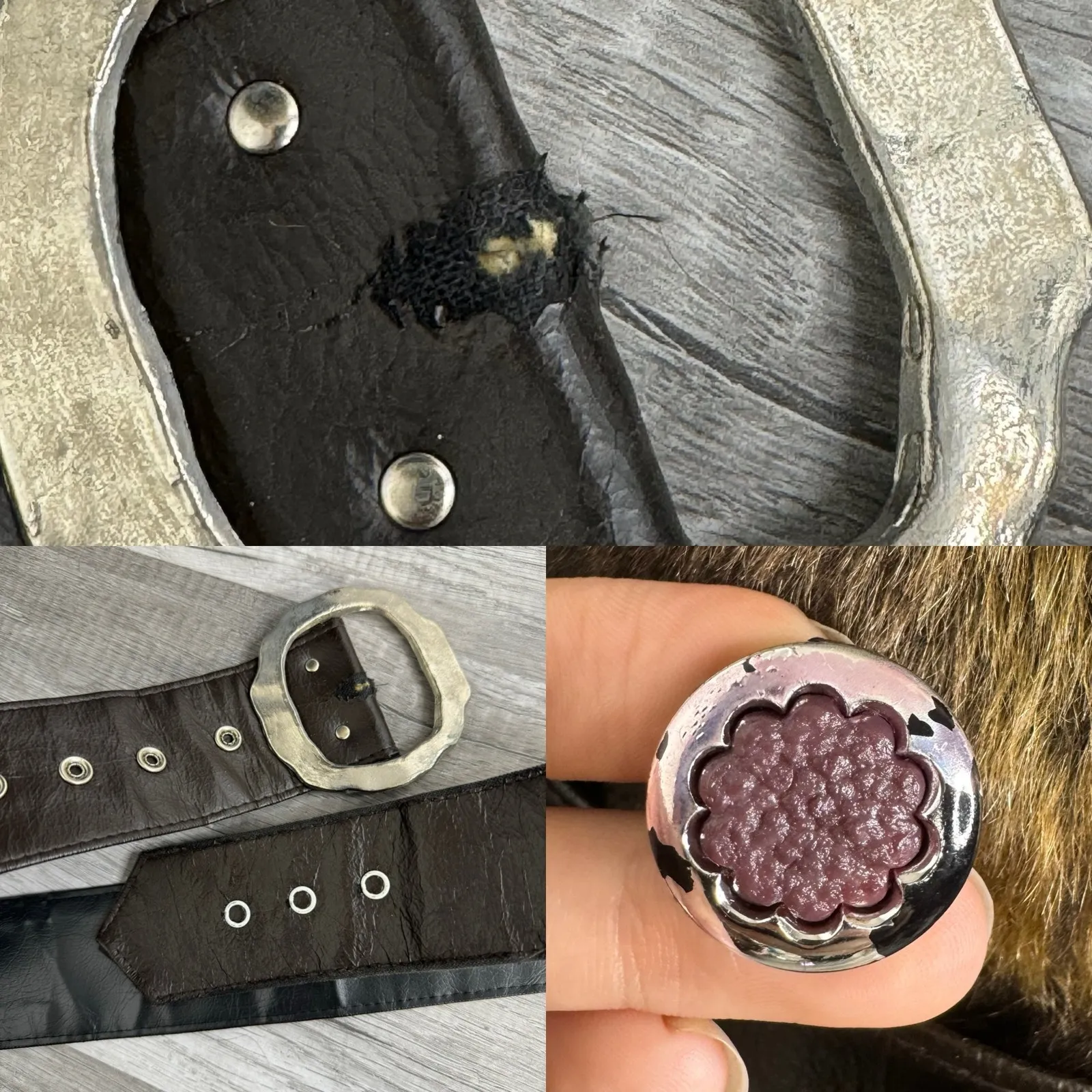 Vintage 1970s Penny Lane Long Brown Coat Faux Fur Size XS - Image 6