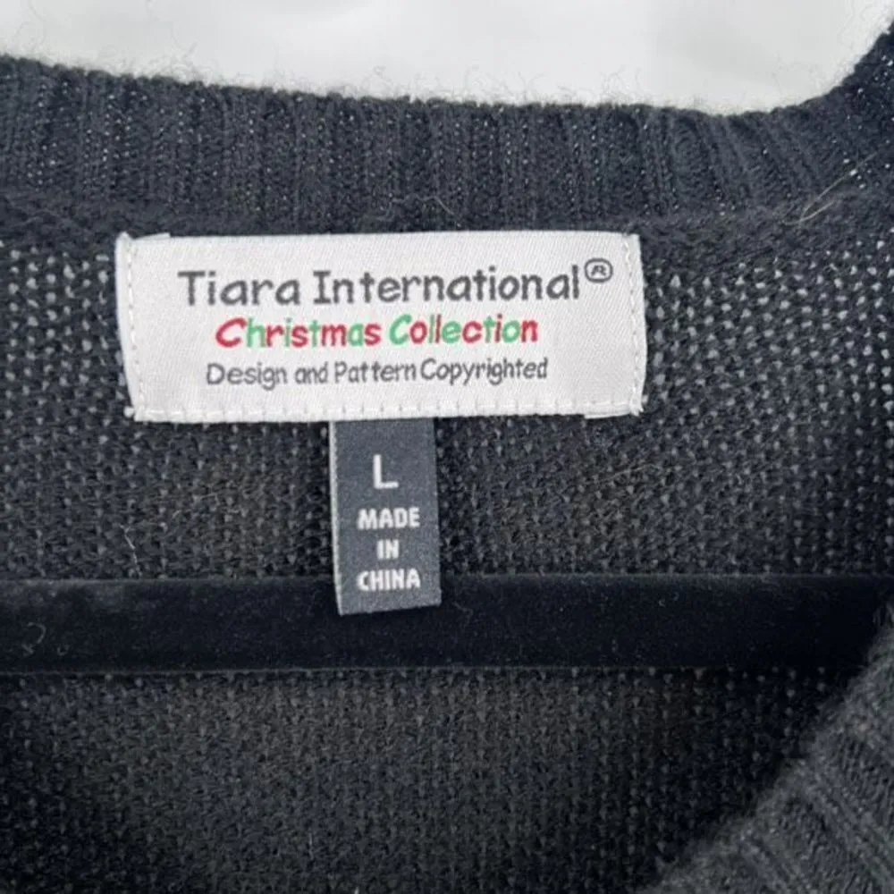 Tiara International Christmas Collection Nice Baubles Ugly Sweater Size Large - Image 3