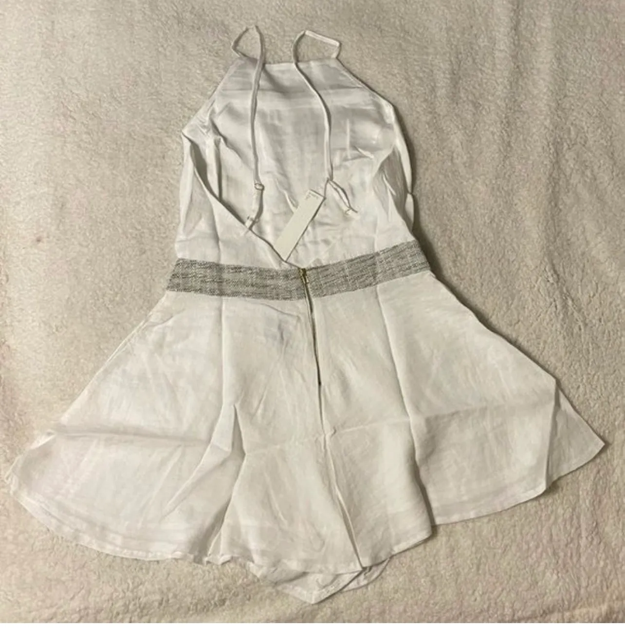 Line and Dot  White Tweed Romper NWT - Image 3