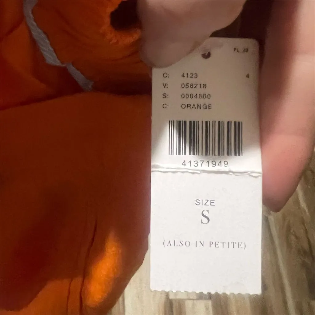 Anthropologie Cartonnier Women's Orange Wide Leg Pants Size S Elastic Waistband - Image 8