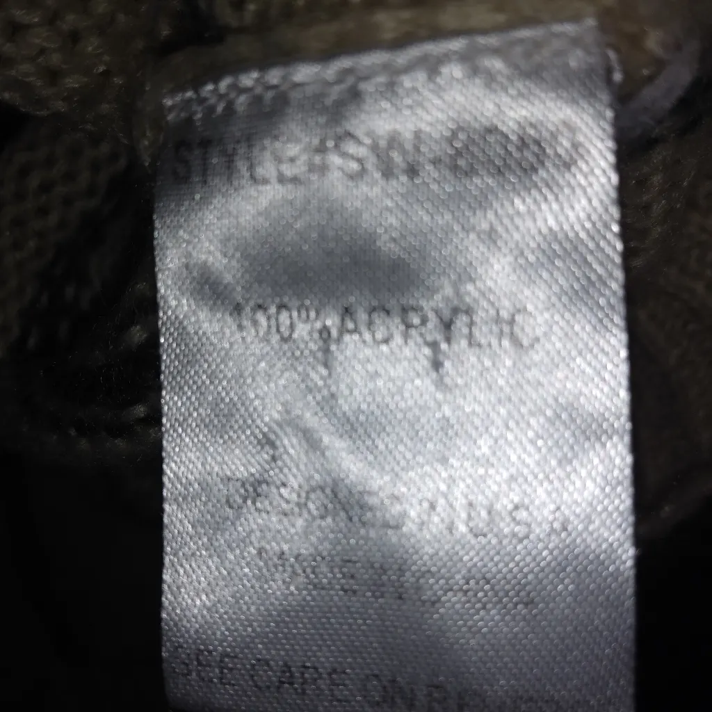 UNIO XL Striped Cardigan Creme Gray Plus Size 16 - Image 3