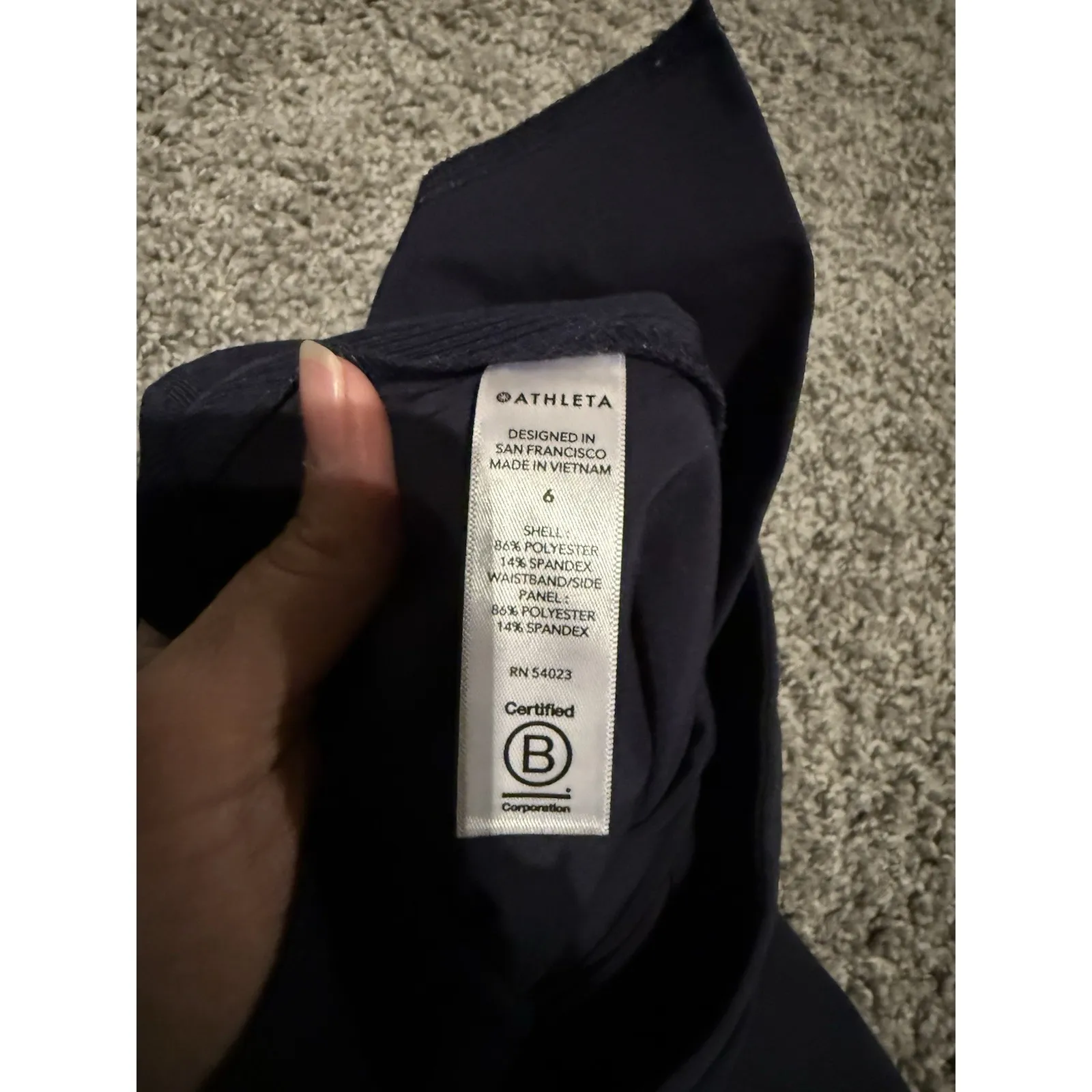 ATHLETA Brooklyn Ankle Pant, Blue Plaid  Sz 6 N2 - Image 8