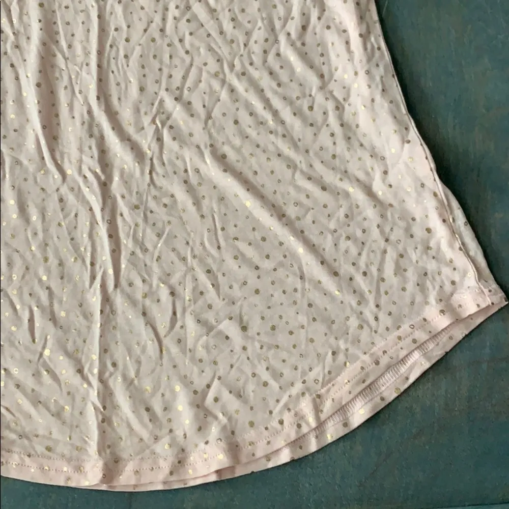  t shirt peach and gold speckle  small - Image 8