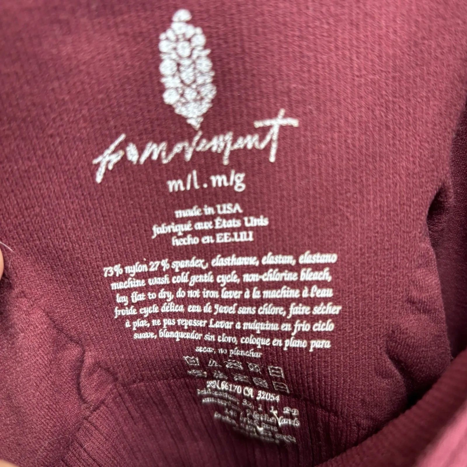 Free People Movement Women's M/L Washed Pink Sleeveless Hot Shot Cropped Tank Size L - Image 4