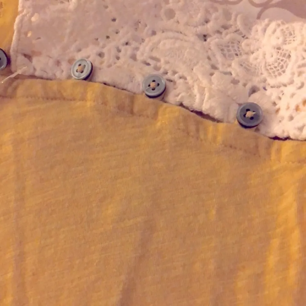 🔵 SALE 3/$25 ANTHRO LITTLE YELLOW BUTTON MABEL 3/4 SLEEVE TOP XS - Image 11