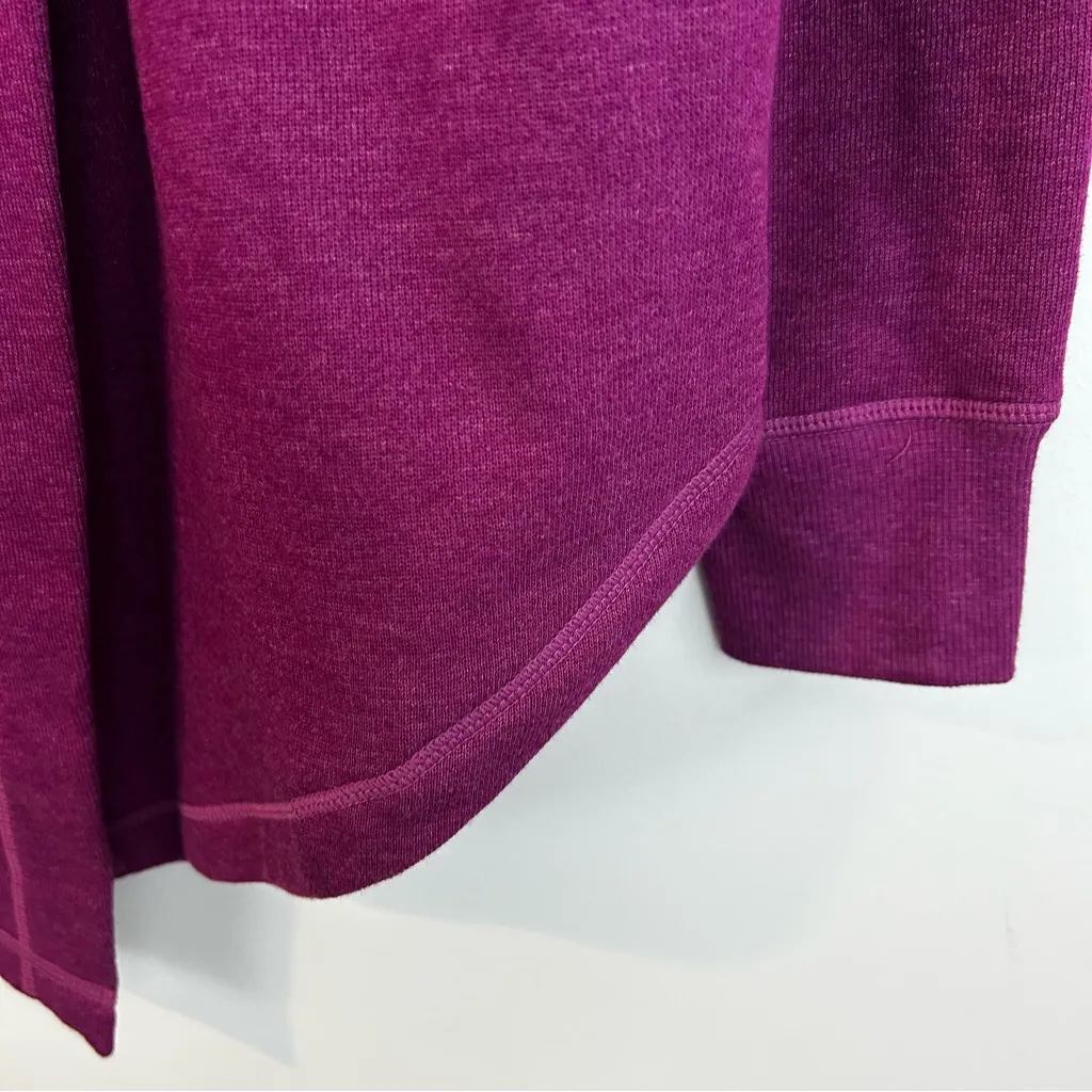 NWT Zella Raspberry Oversized Shawl Collar Open Front Draped Sweater  Medium - Image 11