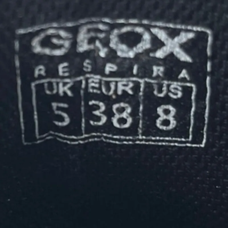 GEOX Respira Skyely A Black Patent Leather Lace Low Top Trainer Sneakers Shoes 8 - Image 6