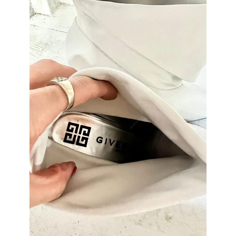 Givenchy Bottine Show 80 Foldable Ankle Fashion Bootie White Women's 39 / 8.5 - Image 7
