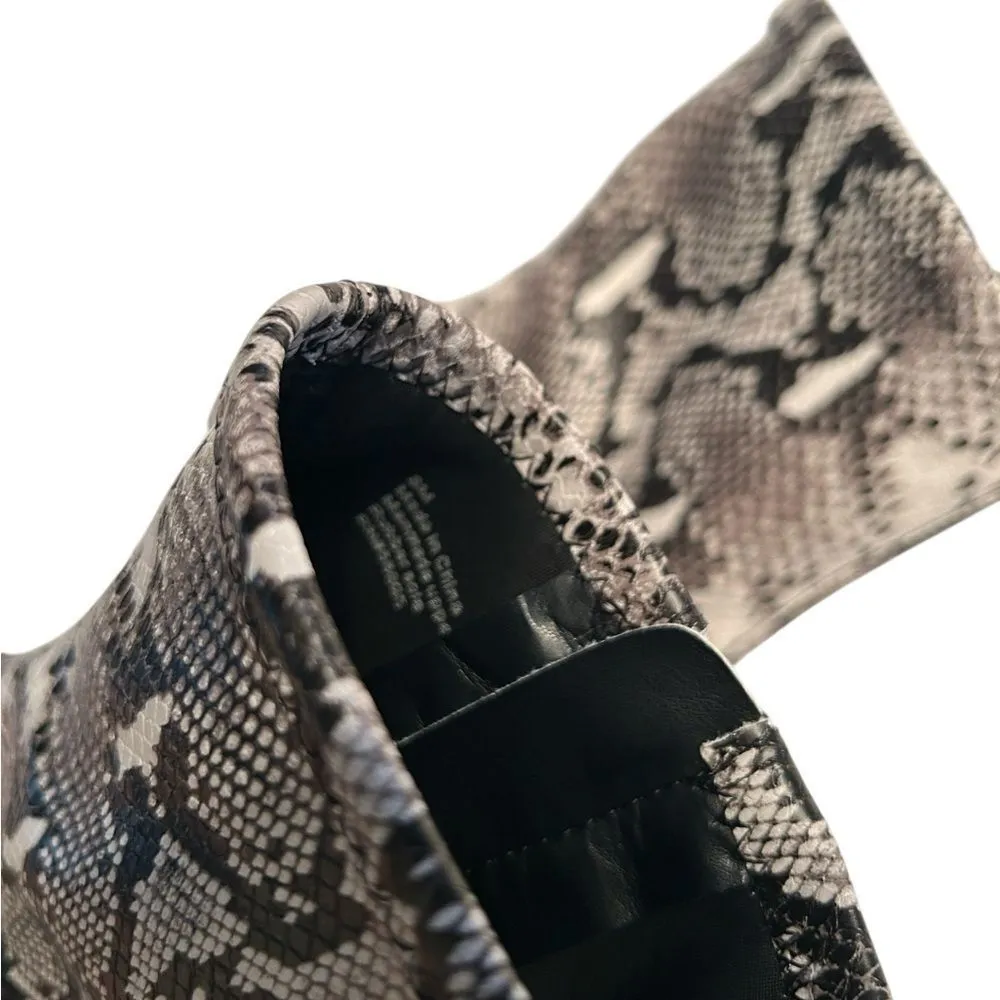 Abound Snake like Print Ivory Mid Ankle Boots(Size 8M) - Image 5