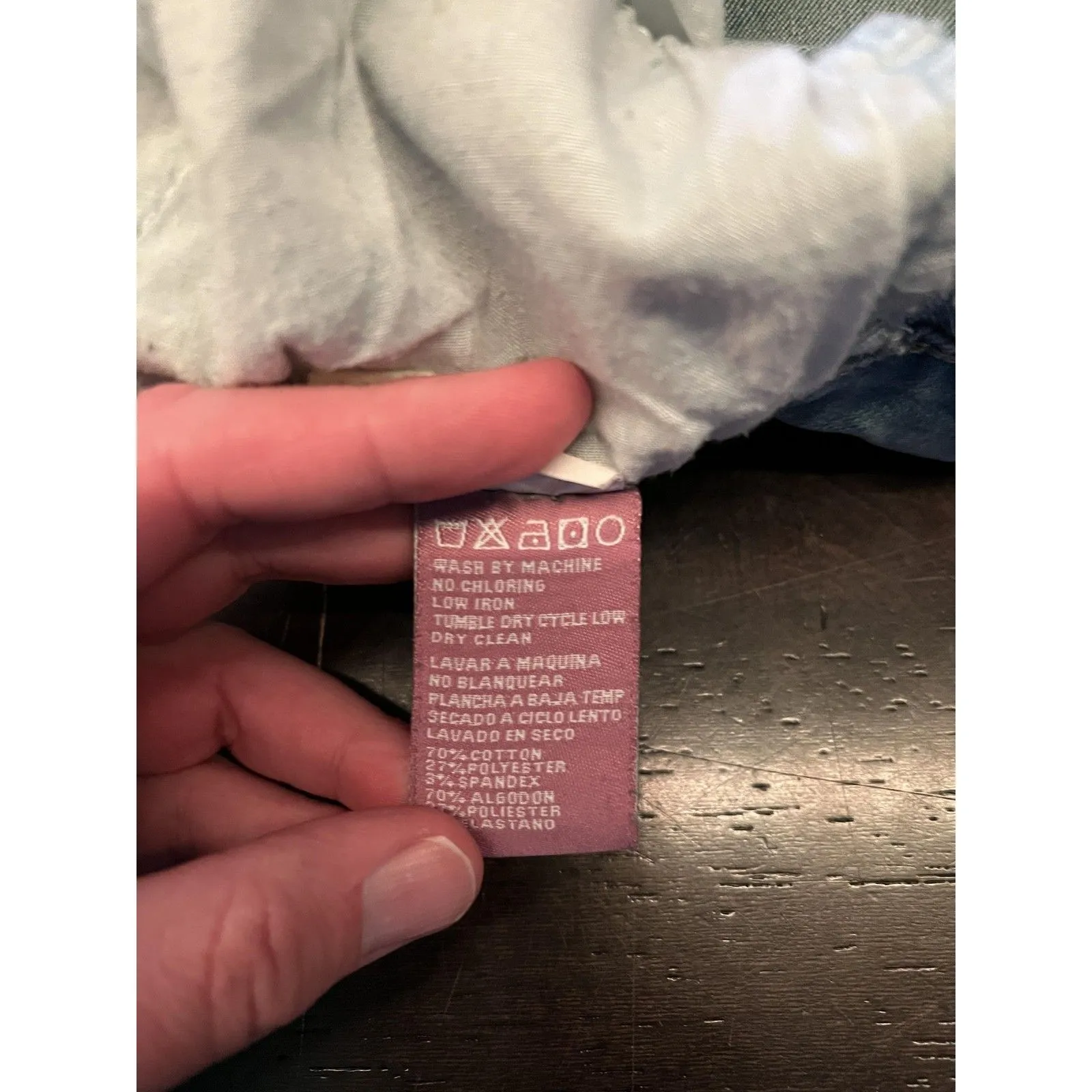 AQ Denim Shorts Womens 9 Blue Distressed Denim Bermuda Cutoff Raw Hem Casual Size undefined - Image 5