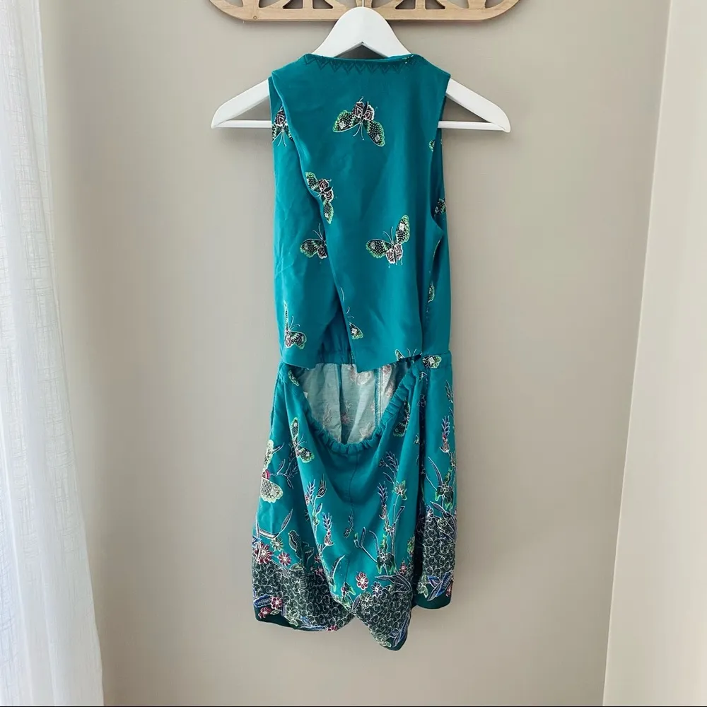 Elevenses By Anthro. Papillion Romper Green Sz XS - Image 15