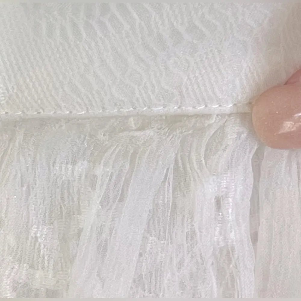 DINGED GEM | NWT | Anthropologie x GEISHA DESIGNS Ivory Lace Overlay Maxi Skirt - Image 11