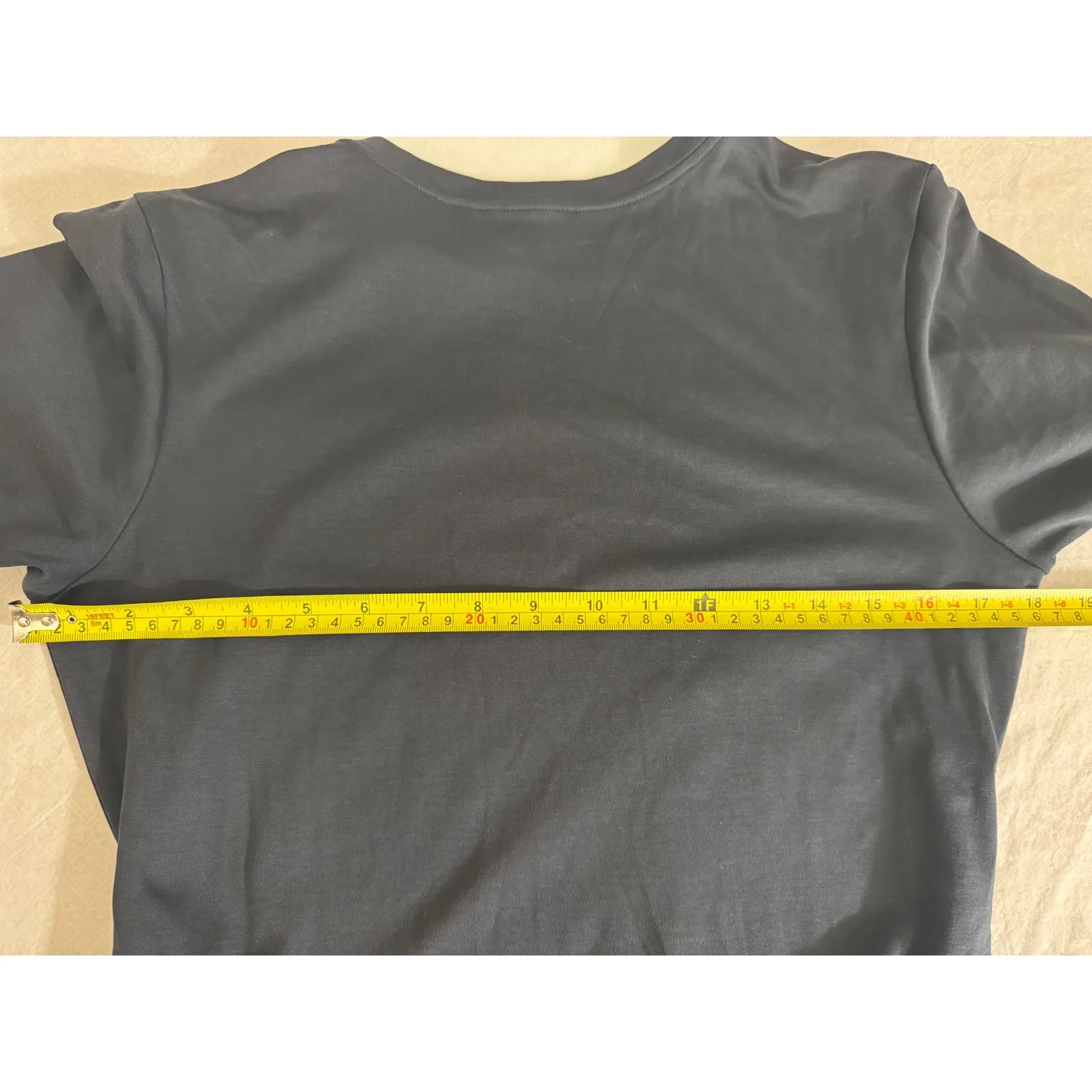 Theory Navy Blue Tie‎ Waist Midi Dress Short Sleeve Casual Womens - Image 9