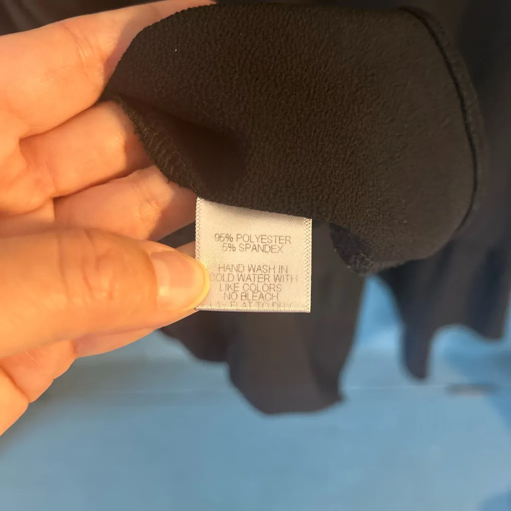 Gibson Black Ruffle Sleeve Blouse | Women’s Size Large - Image 5