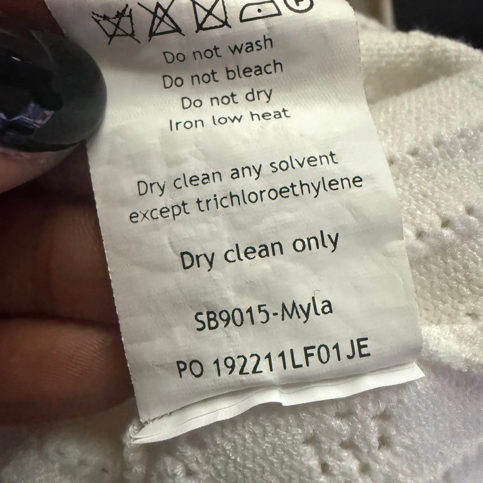 House Of Cb Myla Pointelle Maxi Sweater Dress With Woven Design White Size Large - Image 11