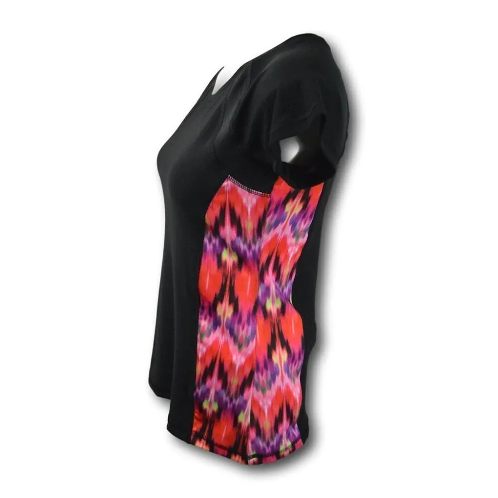 RBX Work Out Performance Top Contrast Sides Black - Image 4