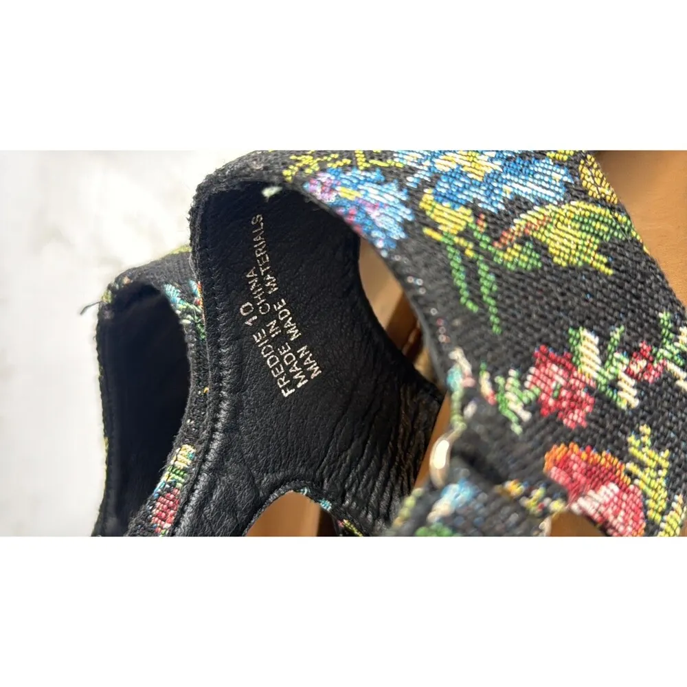 Corkys Shoes Womens Size 10 Wedge Sandals Espadrille Platform Floral Summer Black - Image 6