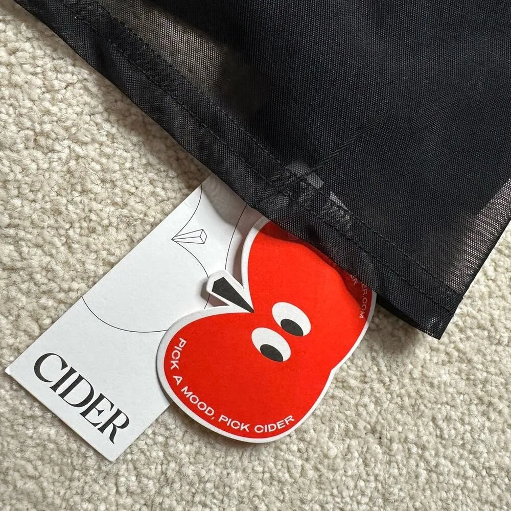 Cider: Square Neck Feather Hem Skater Dress - Image 3