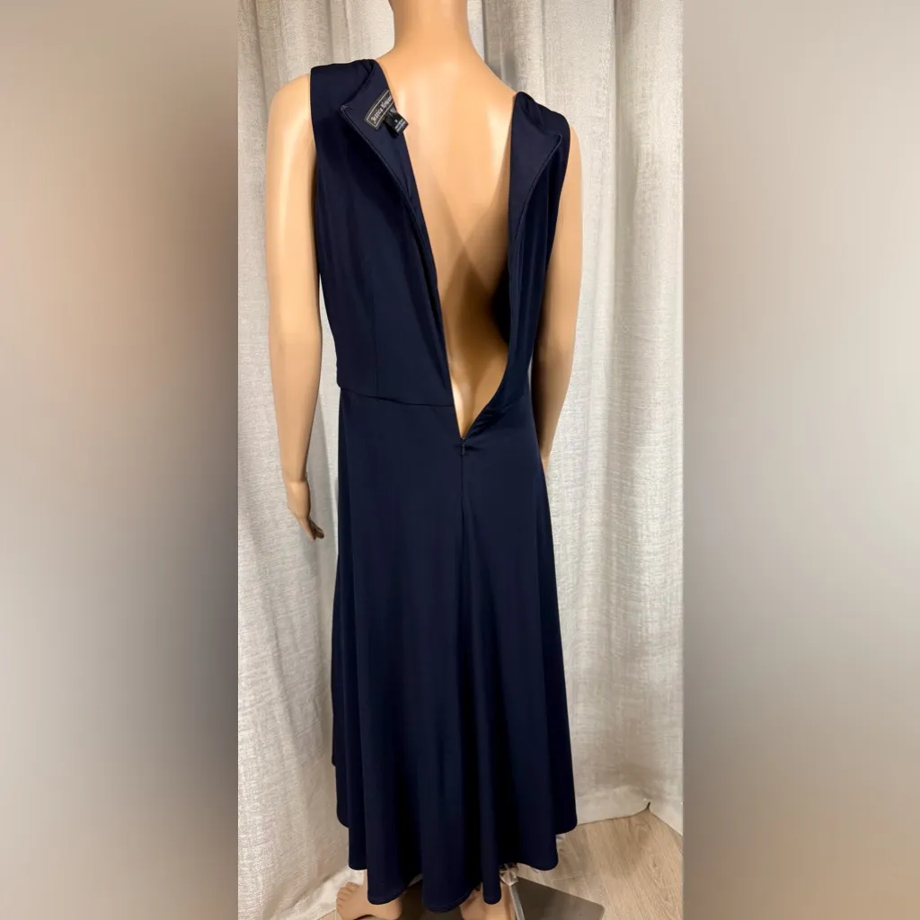 👗 Jessica Howard Navy Blue Paisley Print 2-Piece Midi Dress Set – Size 12 - Image 8